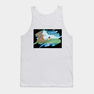 a kid reading book Tank Top